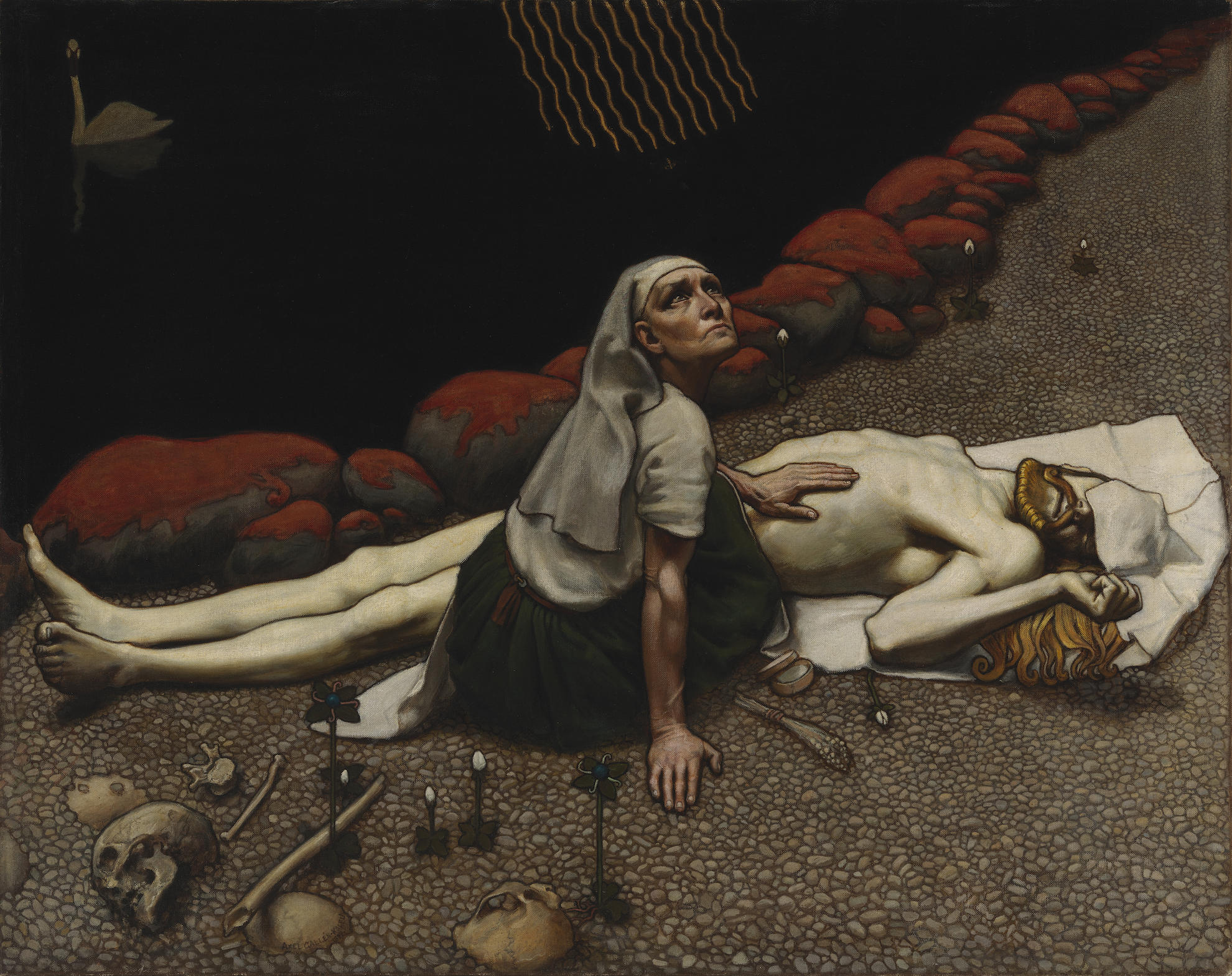 Lemminkäinens moder by Akseli Gallen-Kallela